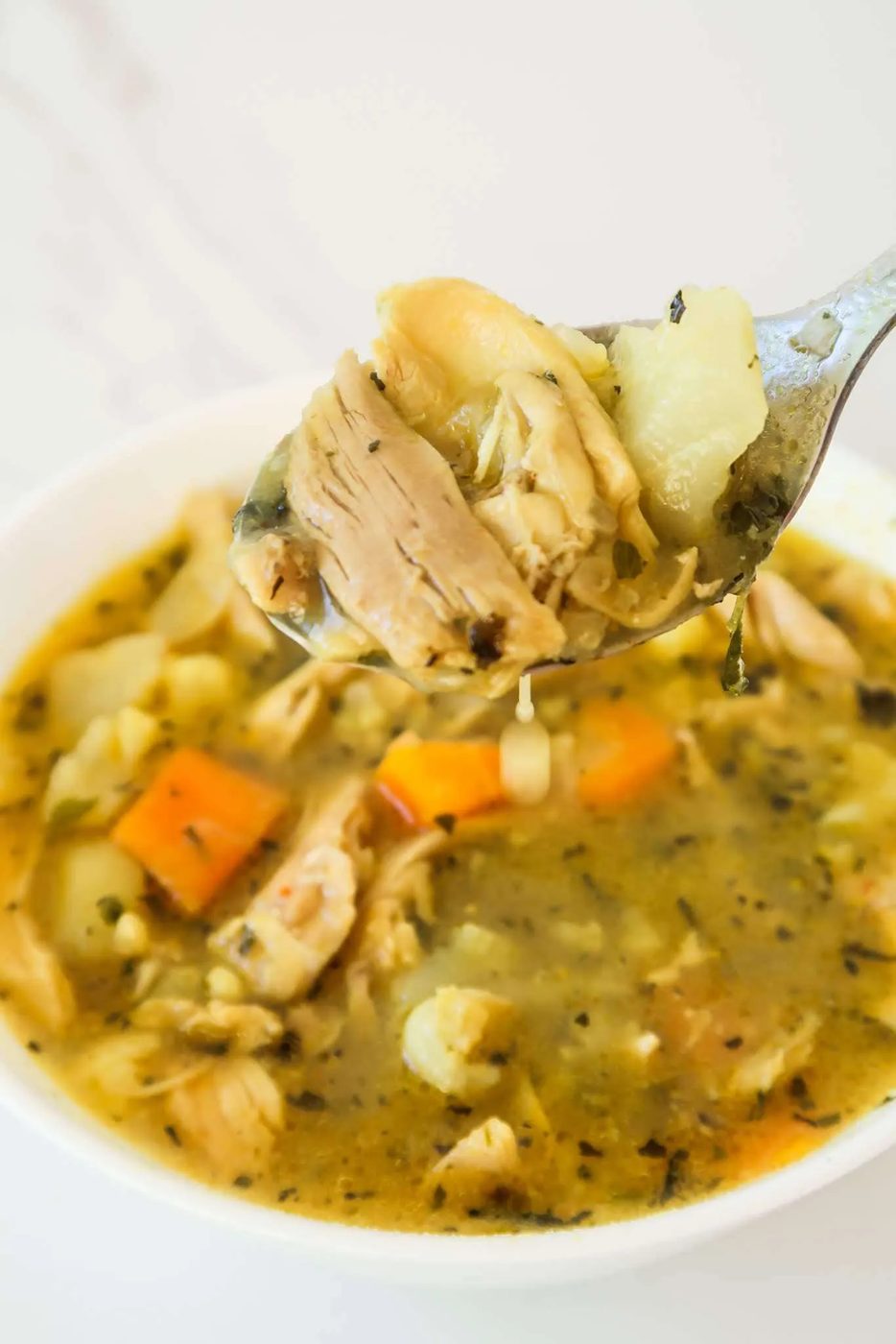 Home-cooked anti-inflammatory chicken soup! This healthy soup is all you need after a cold day. With vegetables, anti-inflammatory herbs…