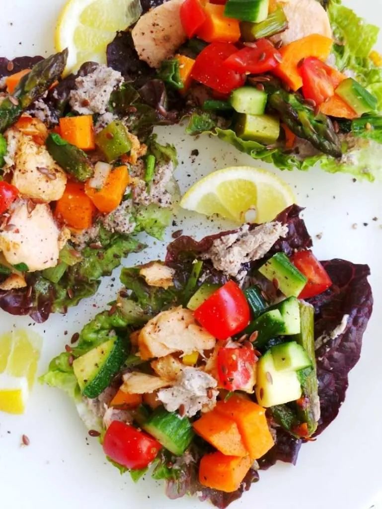 Salmon Lettuce Wraps - Clean Eating Dinner Recipe. Healthy, anti-inflammatory, paleo and gluten-free. This healthy dinner recipe can also…