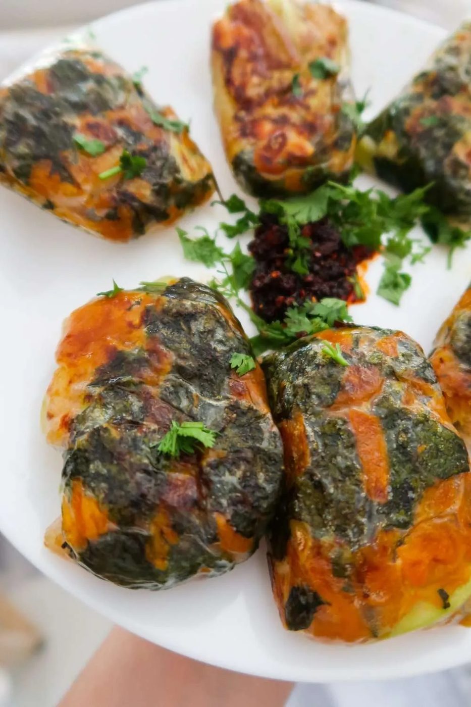 Omg crispy salmon spring rolls, gluten free