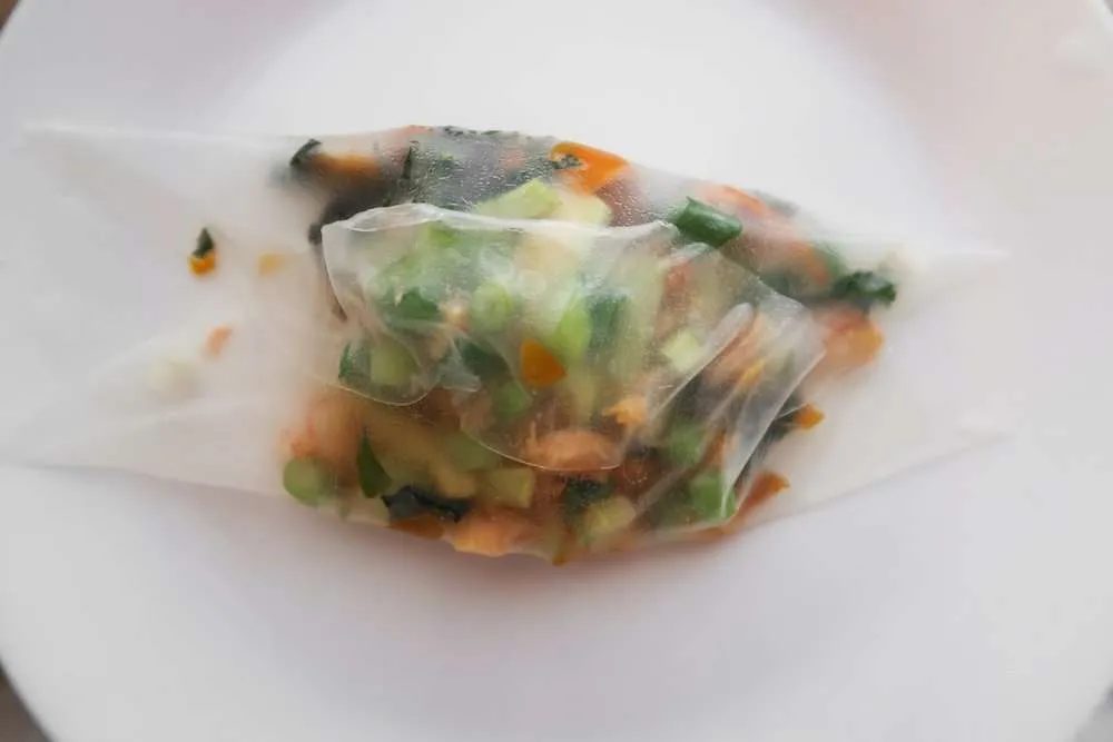 Omg crispy salmon spring rolls, gluten free