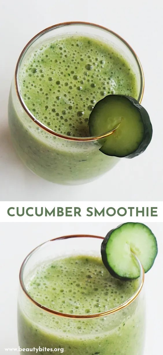 Cucumber smoothie, simple
