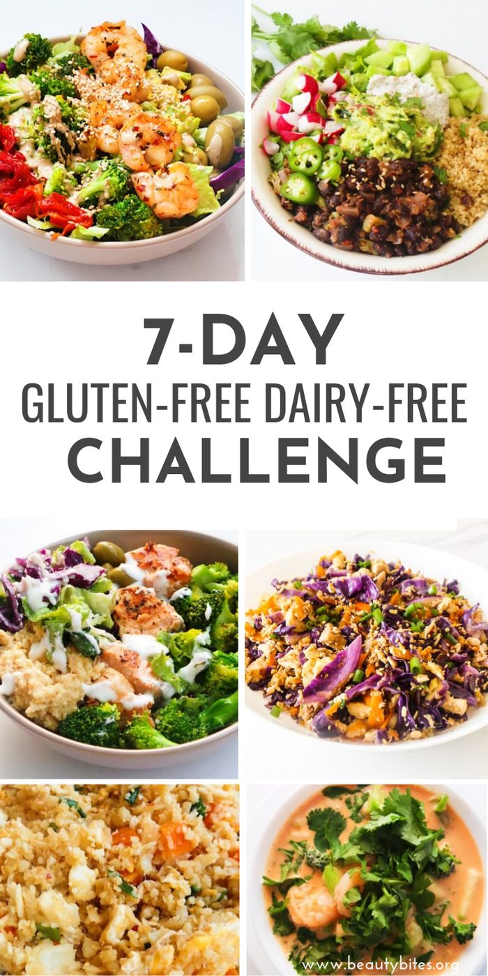 7-days of gluten-free & dairy-free recipes & challenge