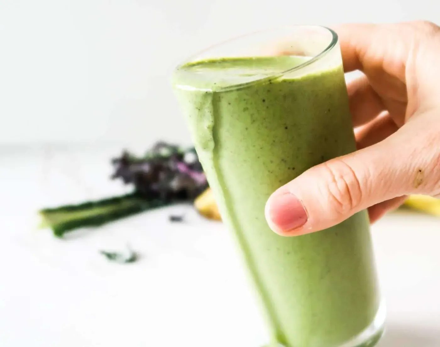 Green breakfast smoothie