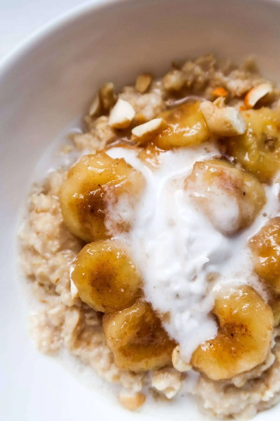 Banana oatmeal, simple