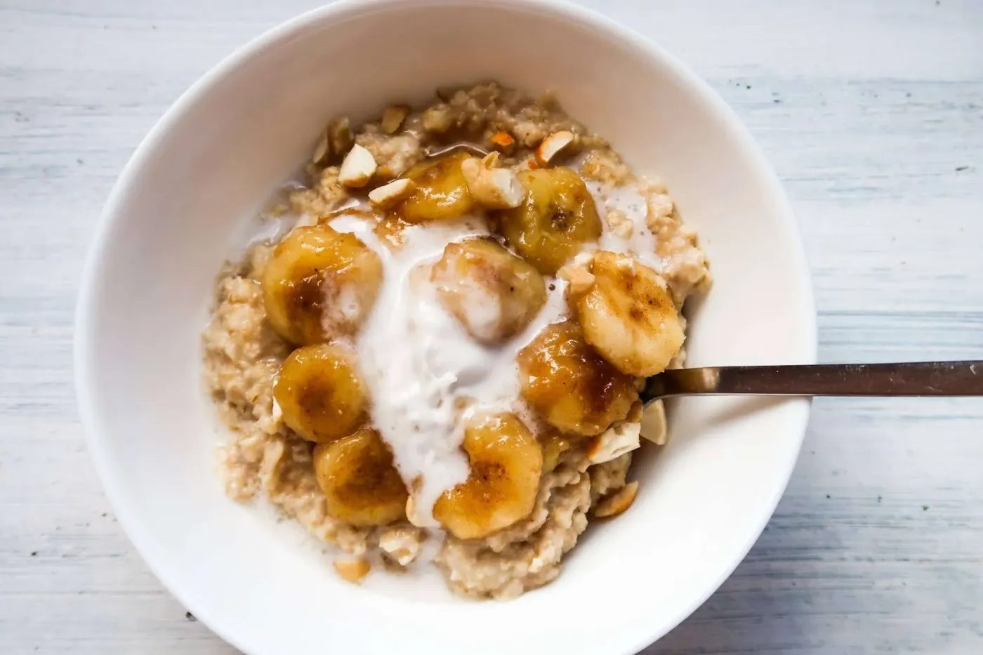 Banana oatmeal, simple