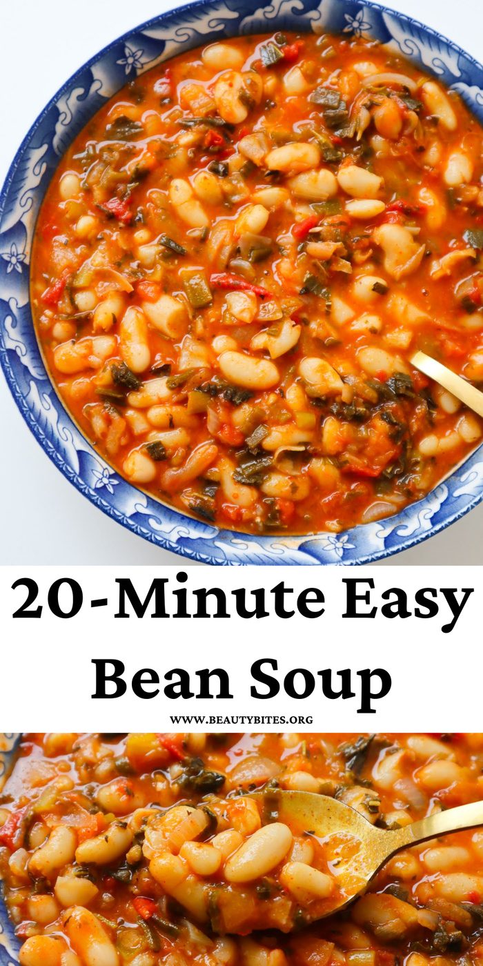 20-minute bean soup