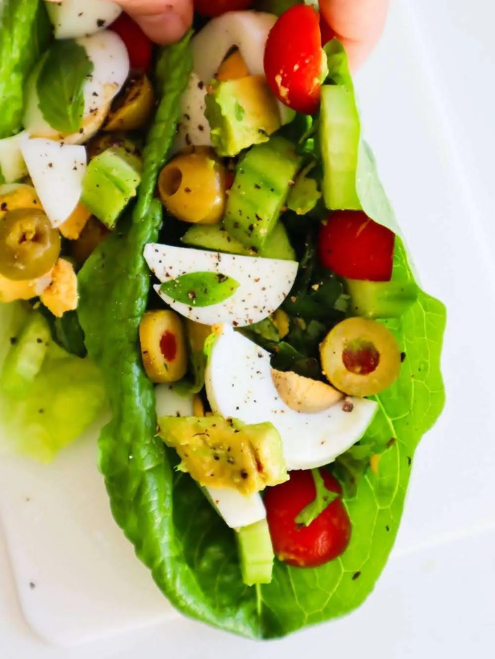 Breakfast veggie wraps, simple