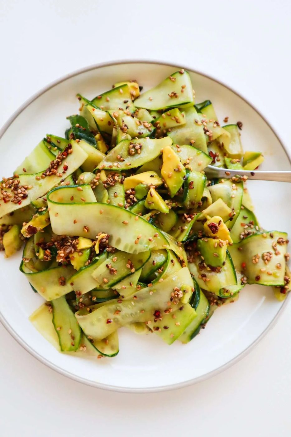 This avocado cucumber sesame salad is simple to make and it’s a light low-glycemic dinner idea or vegetable side dish, whenever you’re…