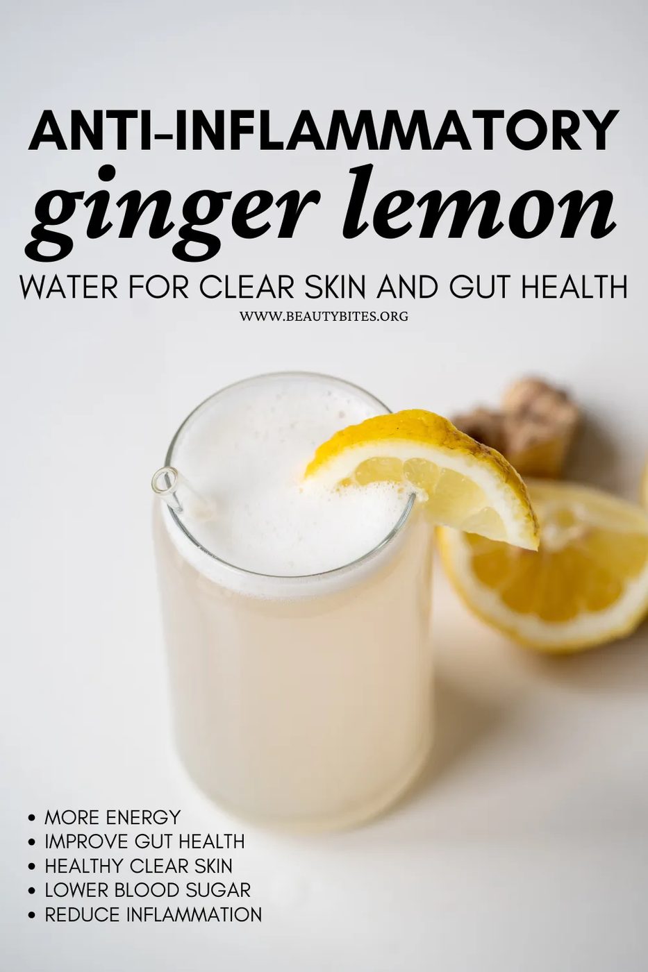 Detox water for skin and gut health, anti-inflammatory