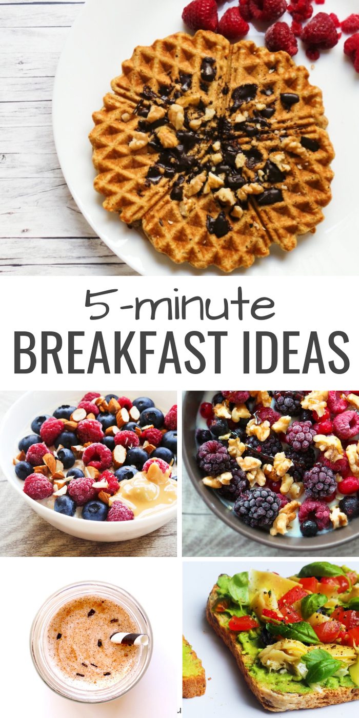 5 simple healthy breakfast ideas, ready in 5 minutes