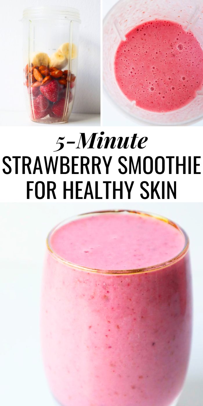 Skin-healthy strawberry shake