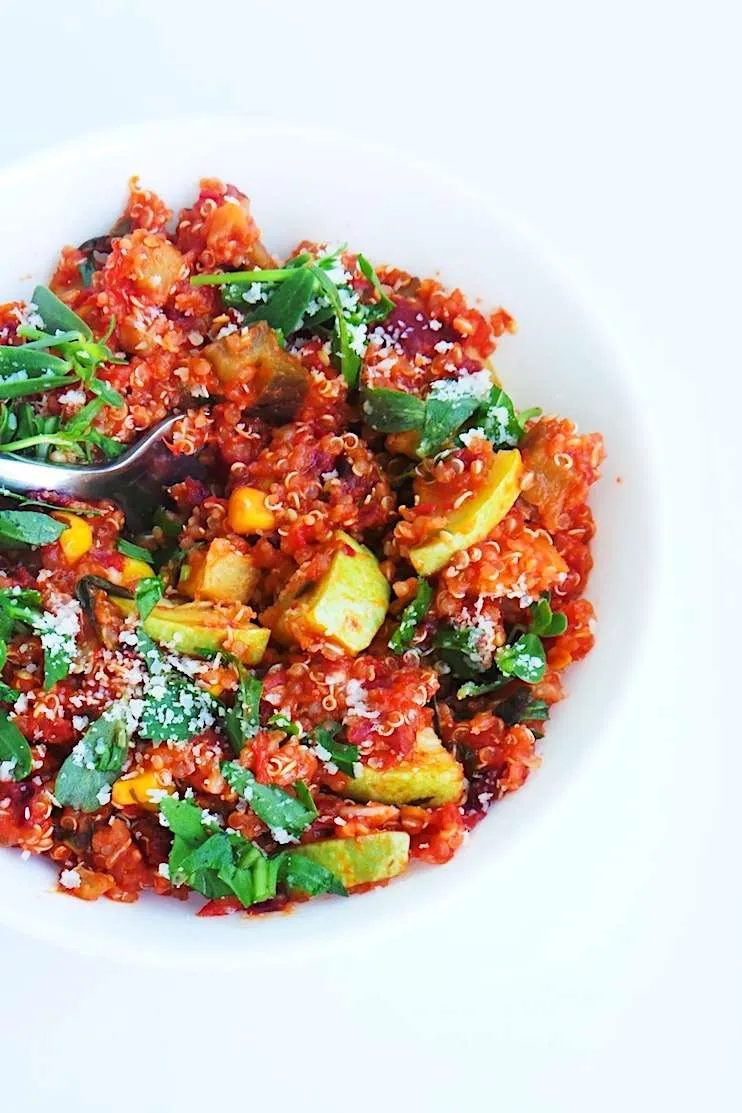 Quinoa risotto – healthy vegan dinner, simple