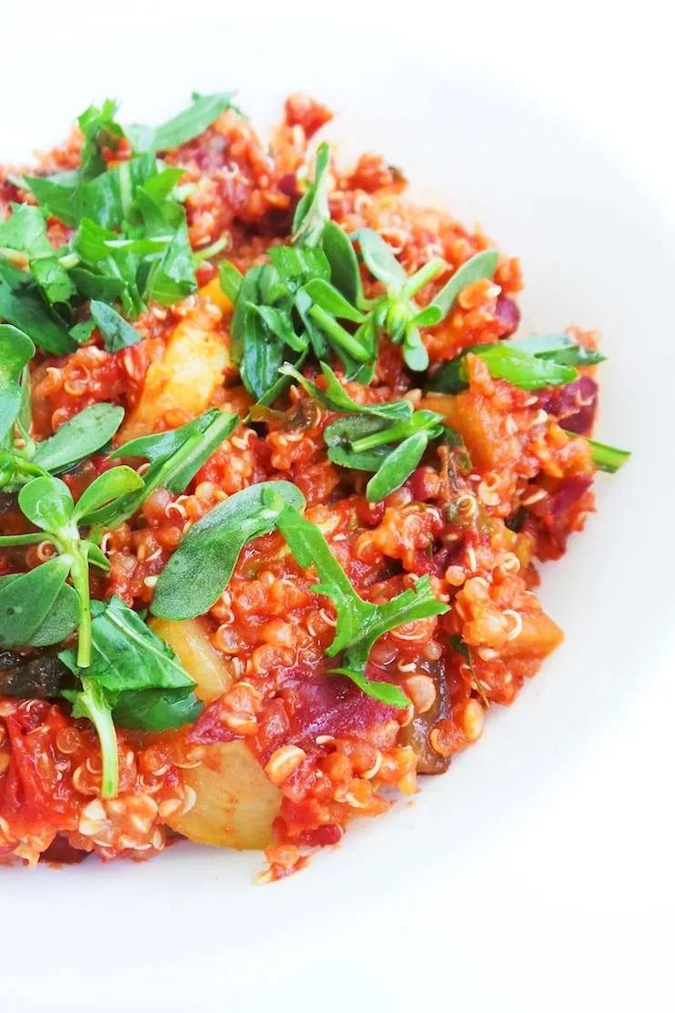 Quinoa risotto – healthy vegan dinner, simple