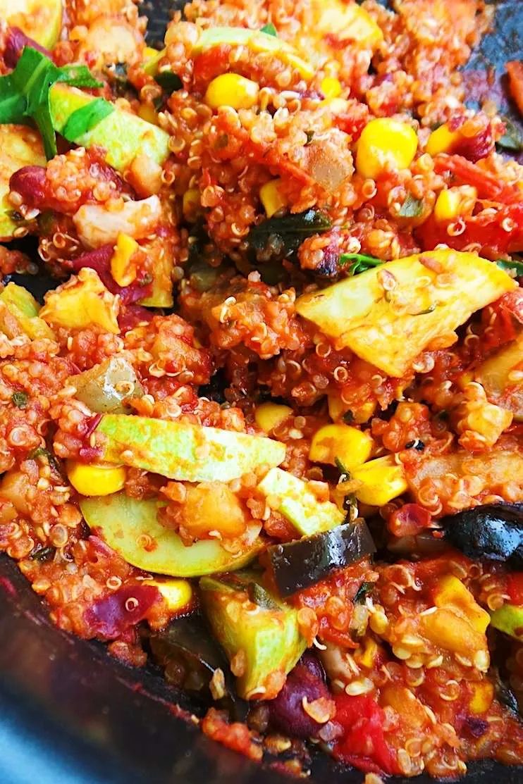 Quinoa risotto – healthy vegan dinner, simple