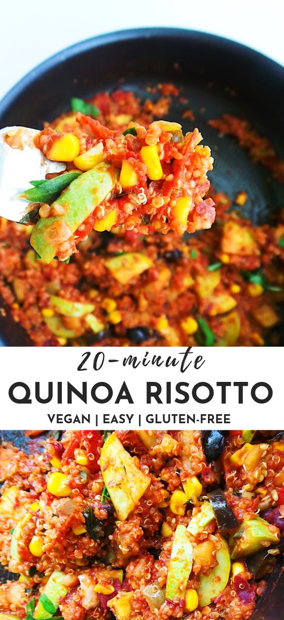 Quinoa risotto – healthy vegan dinner, simple