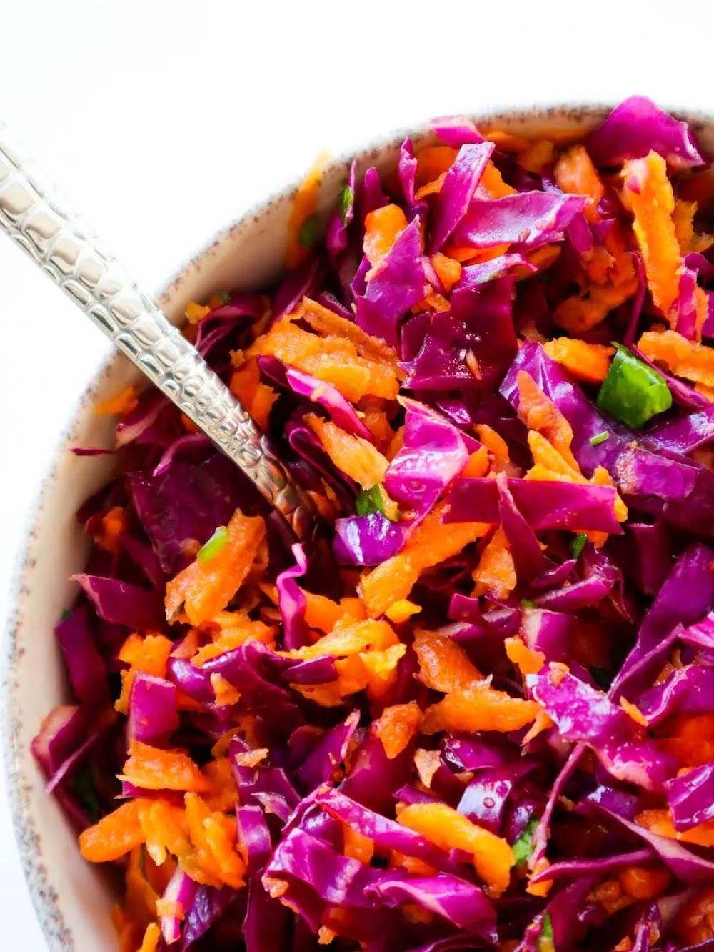 Red cabbage slaw, simple