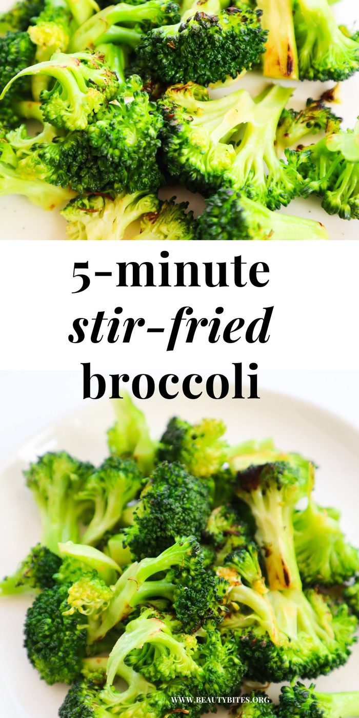 Stir-fried broccoli, simple
