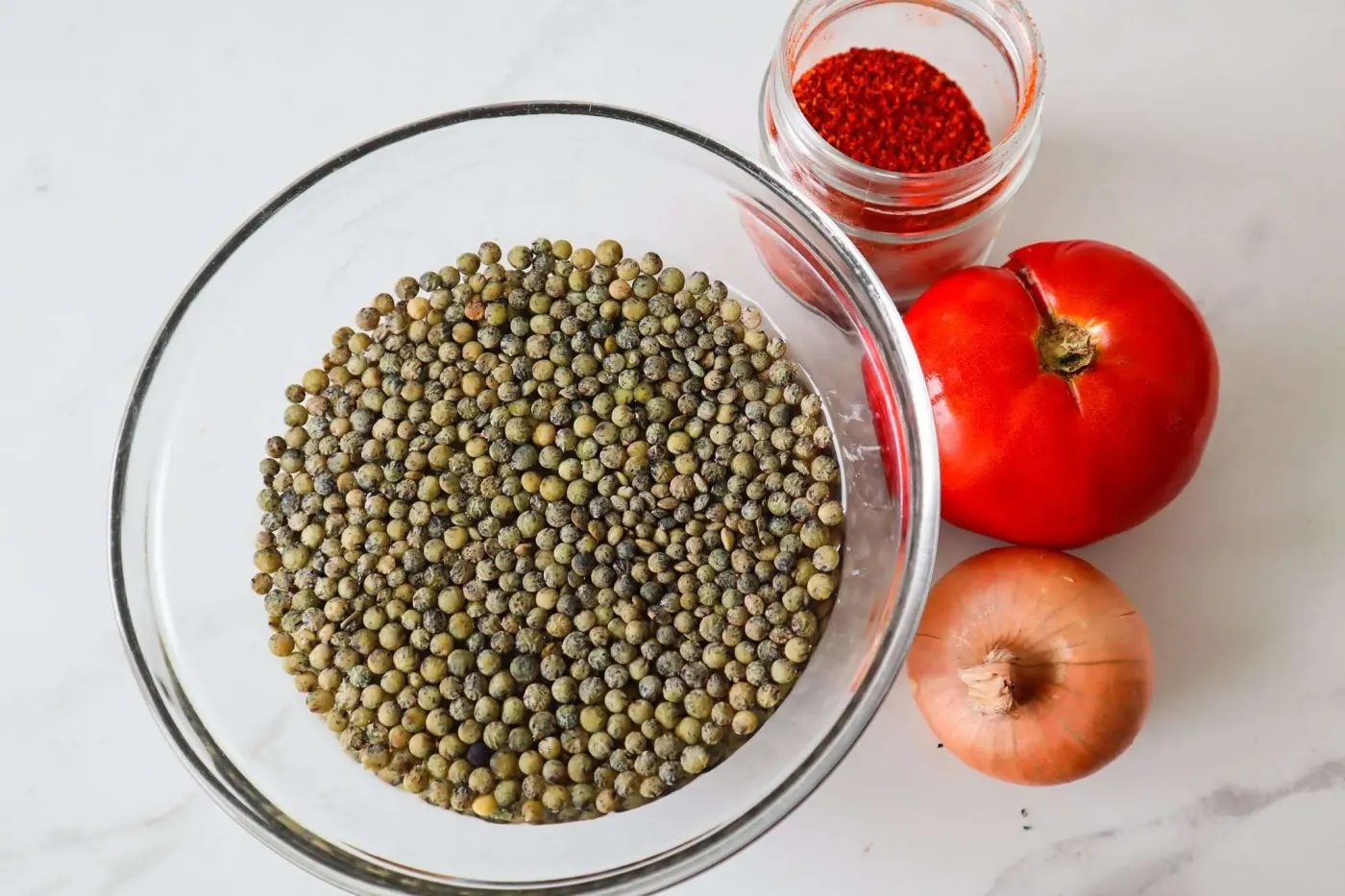 Lentil soup from scratch, simple