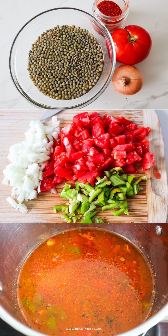 Lentil soup from scratch, simple