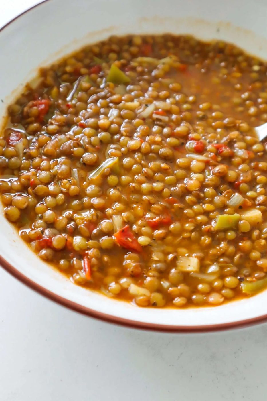 This simple vegan lentil soup recipe is ready in about 30 minutes and made with simple, healthy ingredients! Solid plant-based meal prep…