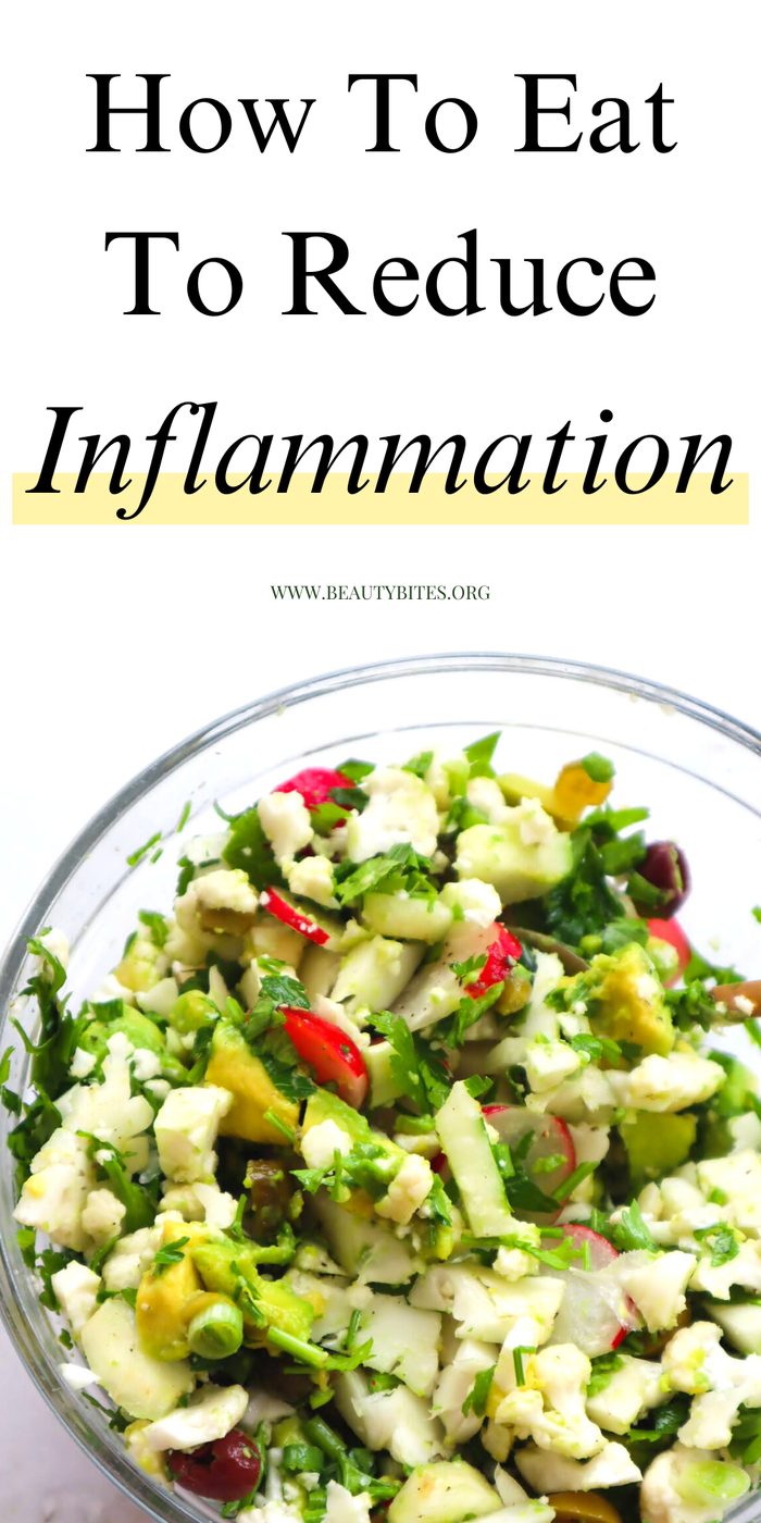 Eat to reduce inflammation in the body