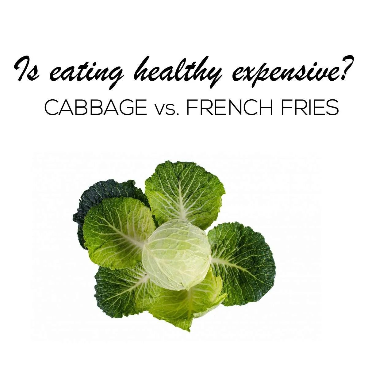 Is eating healthy expensive? cabbage vs french fries