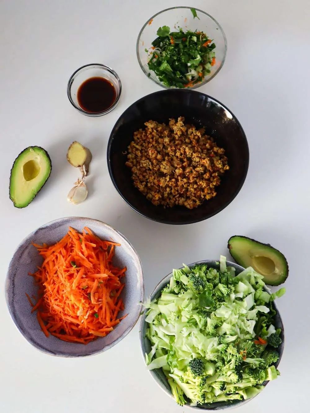 Egg roll in a bowl salad | anti-inflammatory