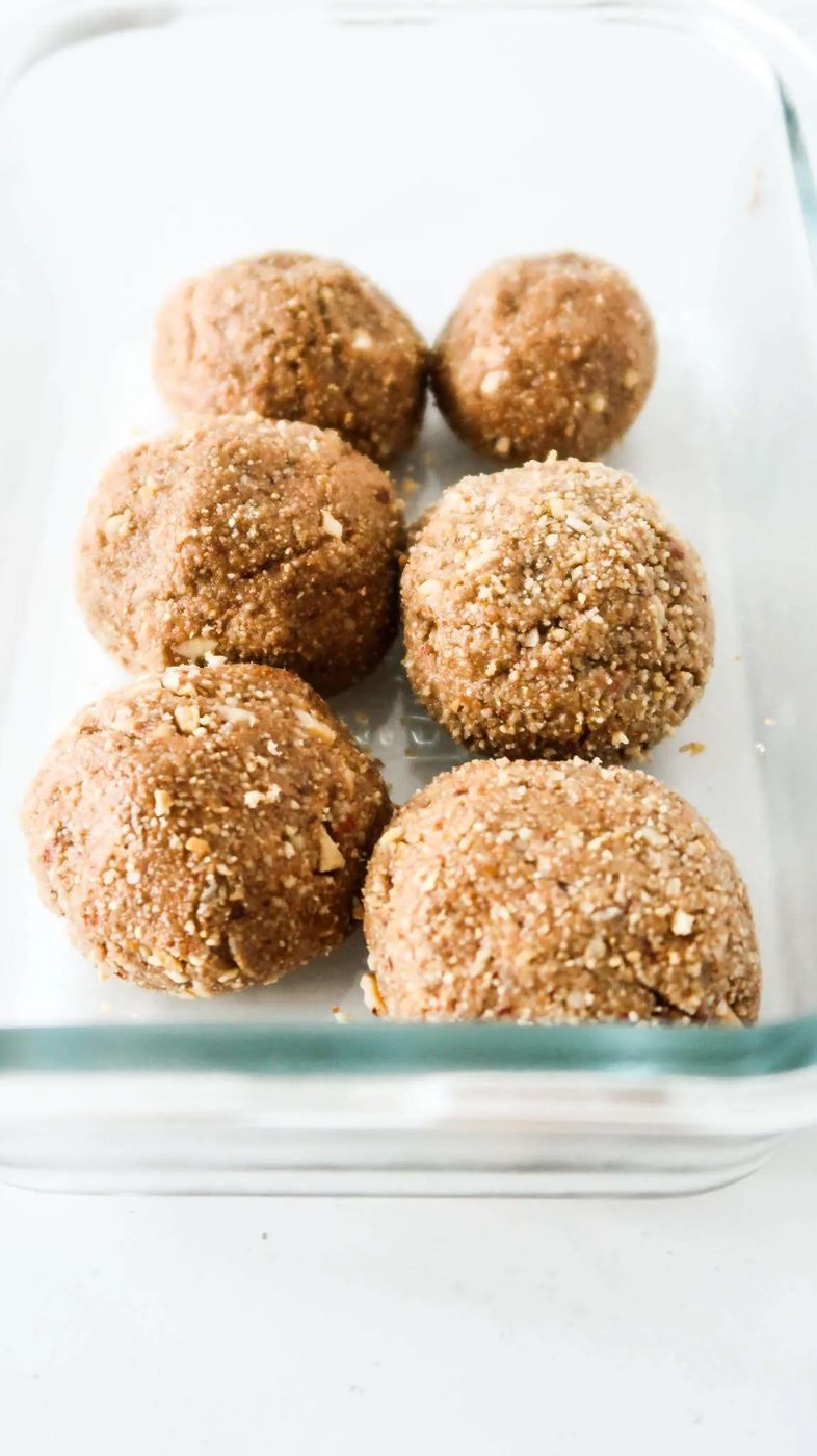 No-bake almond butter cookies, healthy, energy balls