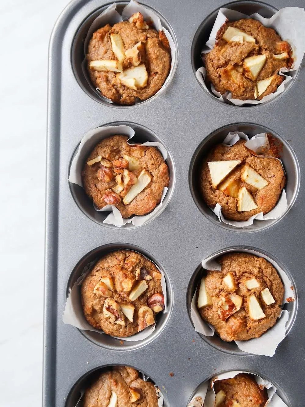 Oatmeal apple muffins | make-ahead breakfast, flourless