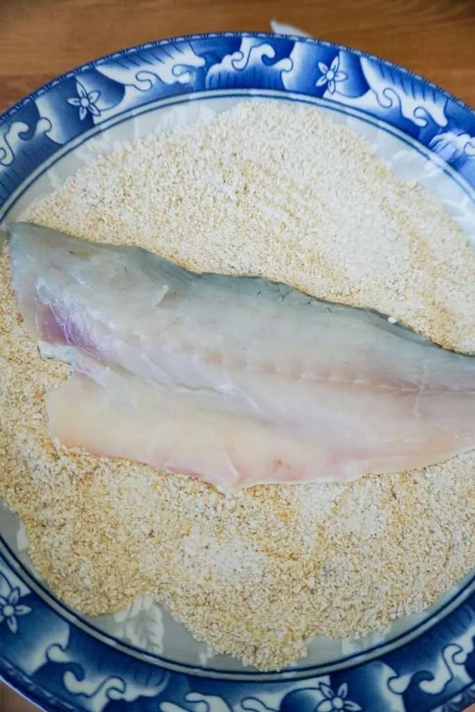 coating the branzino