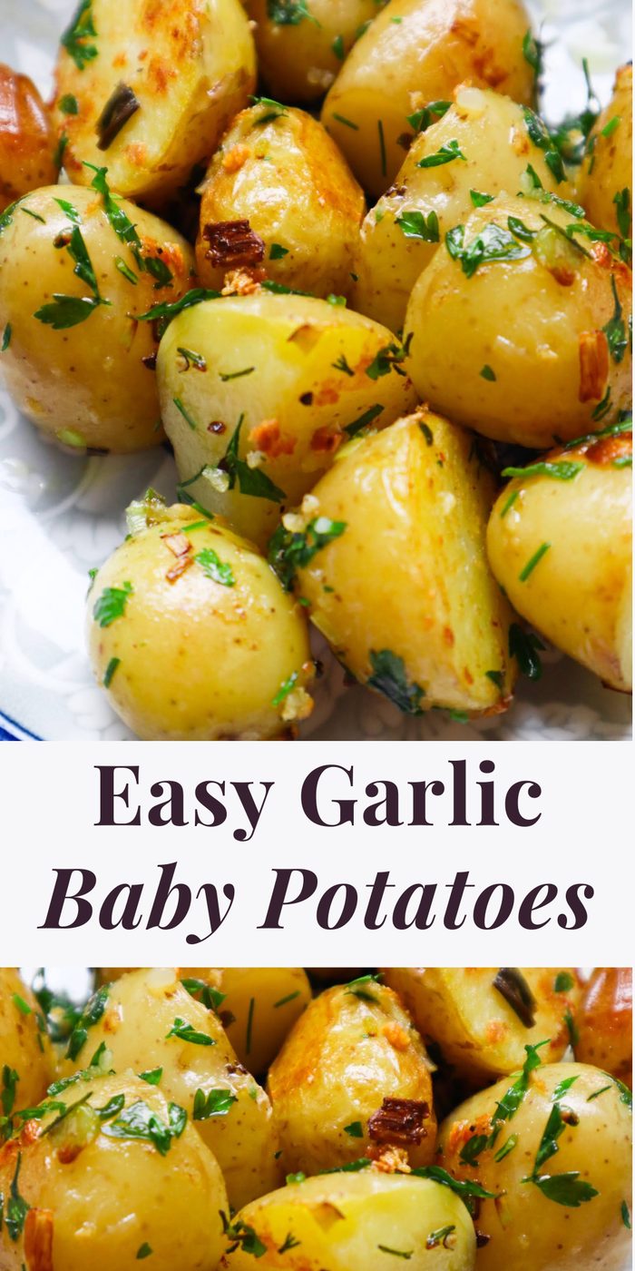 Garlic baby potatoes