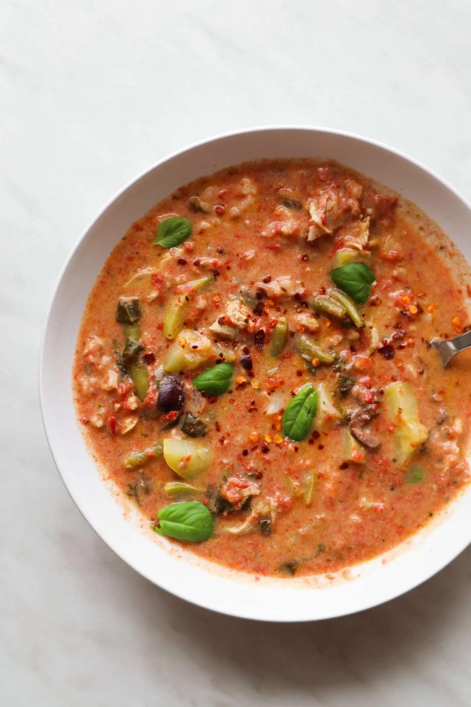 Tomato chicken soup
