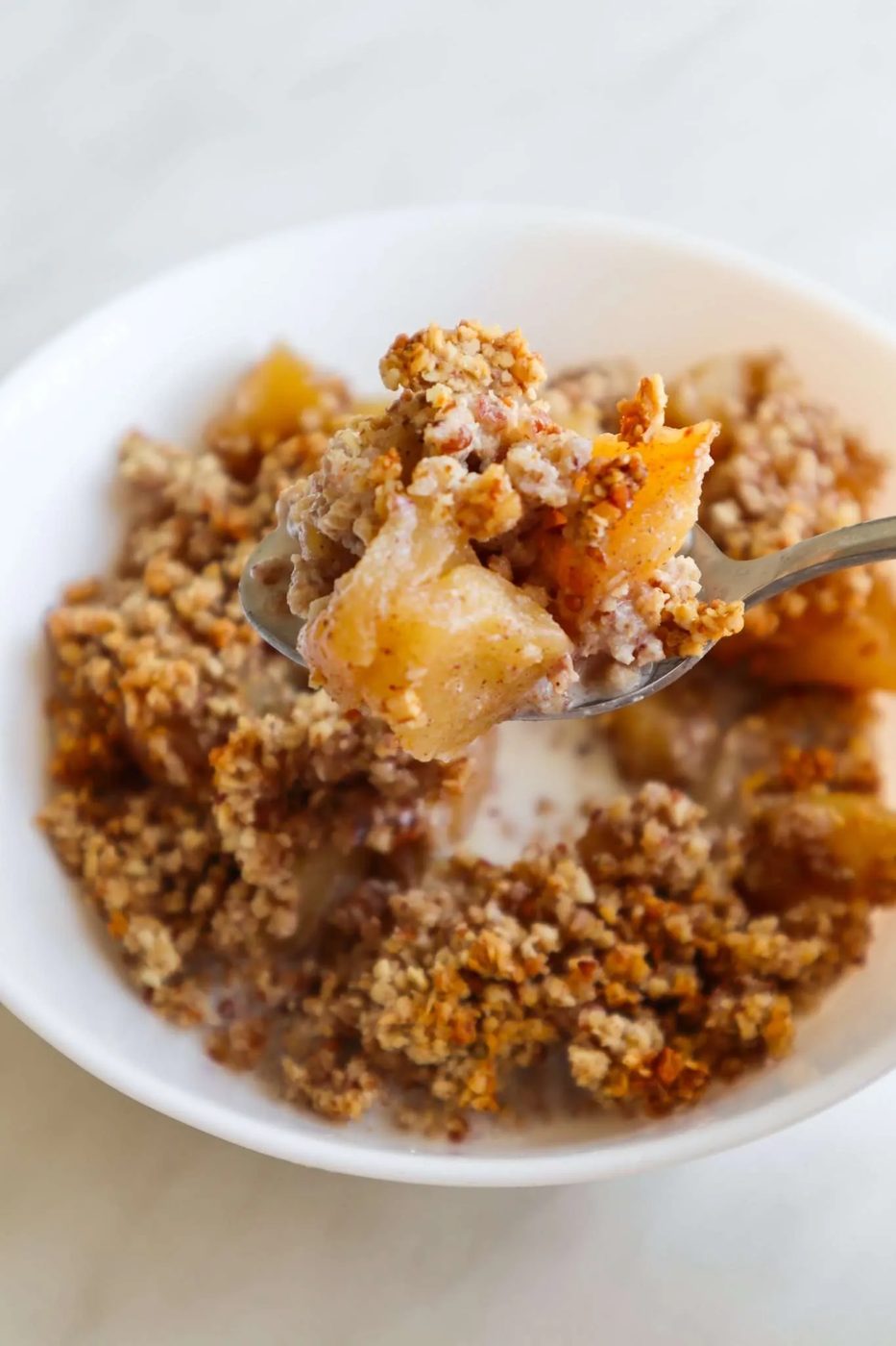 gluten free breakfast apple crumble