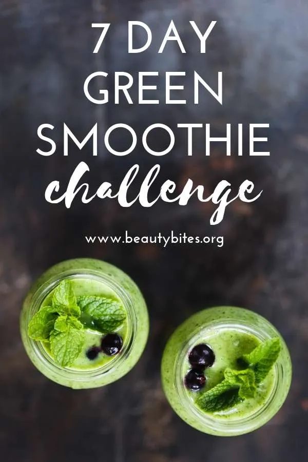Green smoothie challenge for 7 days