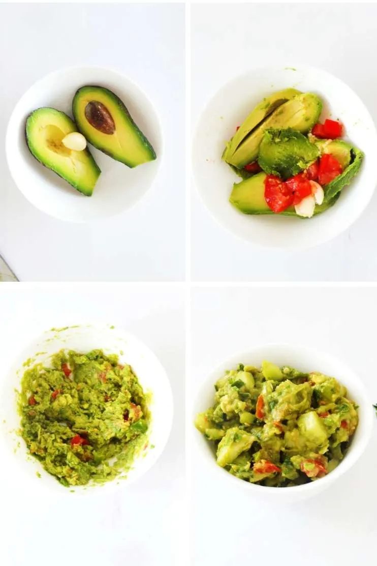 Guacamole with basil & cucumber | low carb & vegan, simple
