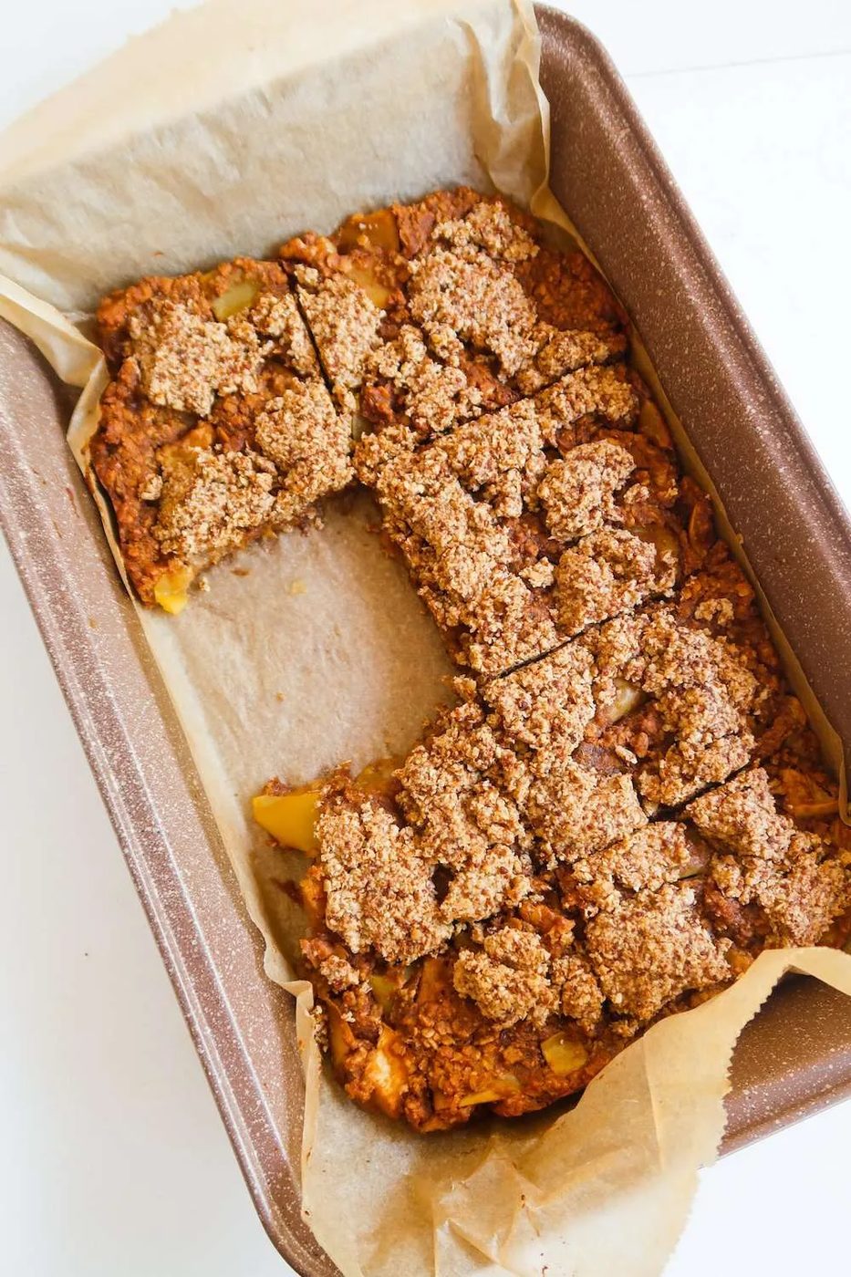 Apple crisp cake, healthy, vegan & gf
