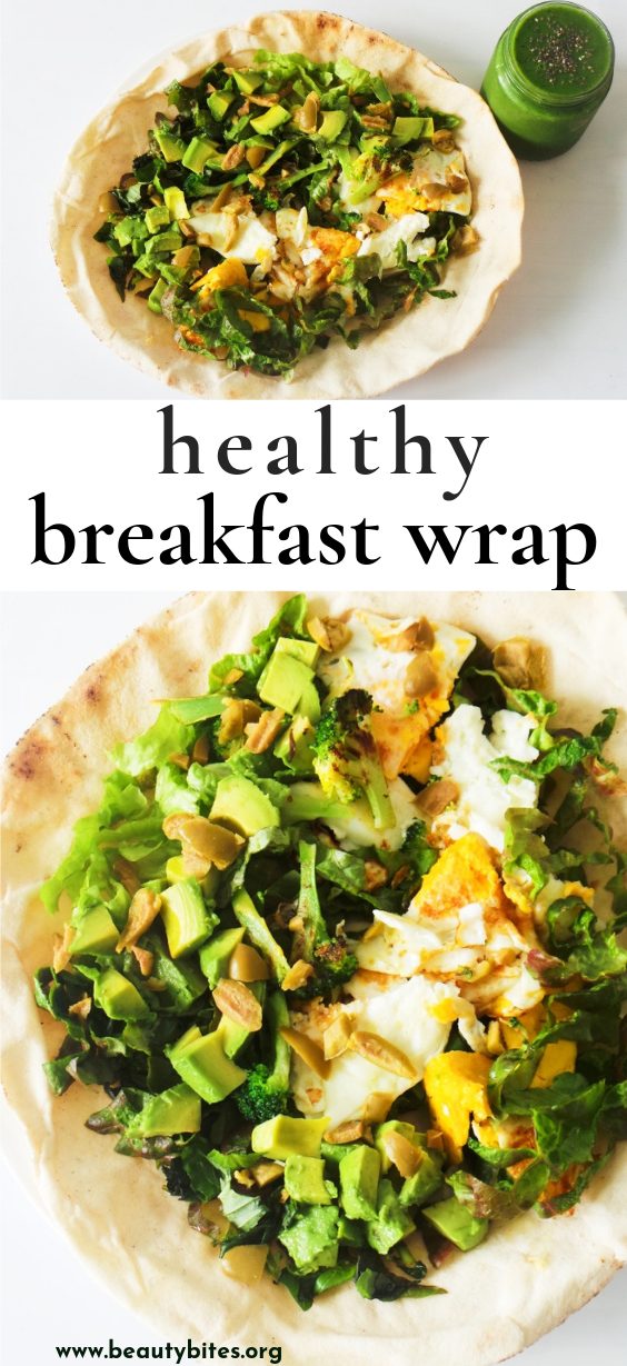 Our healthy breakfast wrap