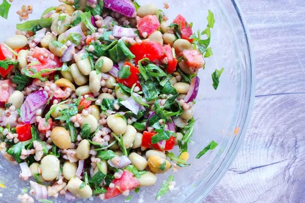 Buckwheat and beans salad + yummly, healthy