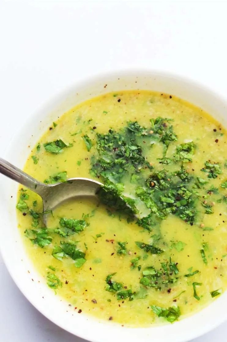 Butternut squash and broccoli soup, healthy