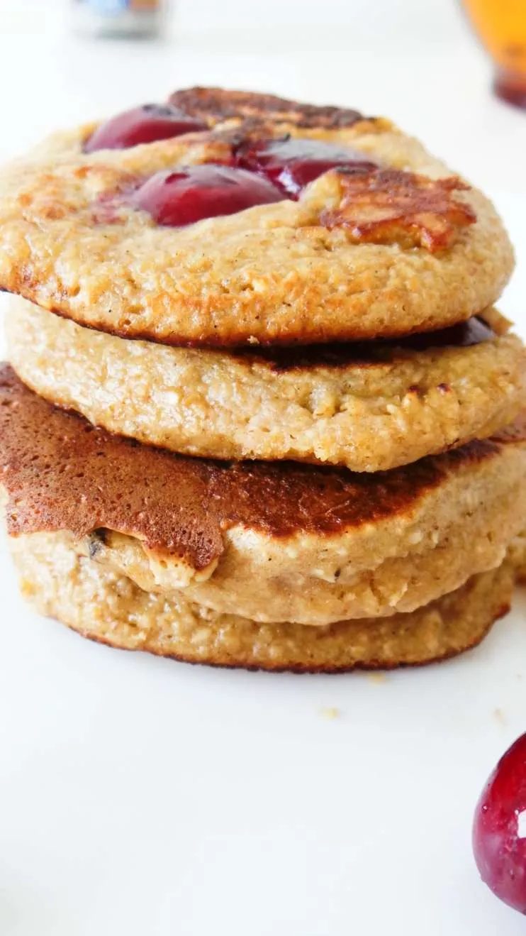 Cherry pancakes, healthy