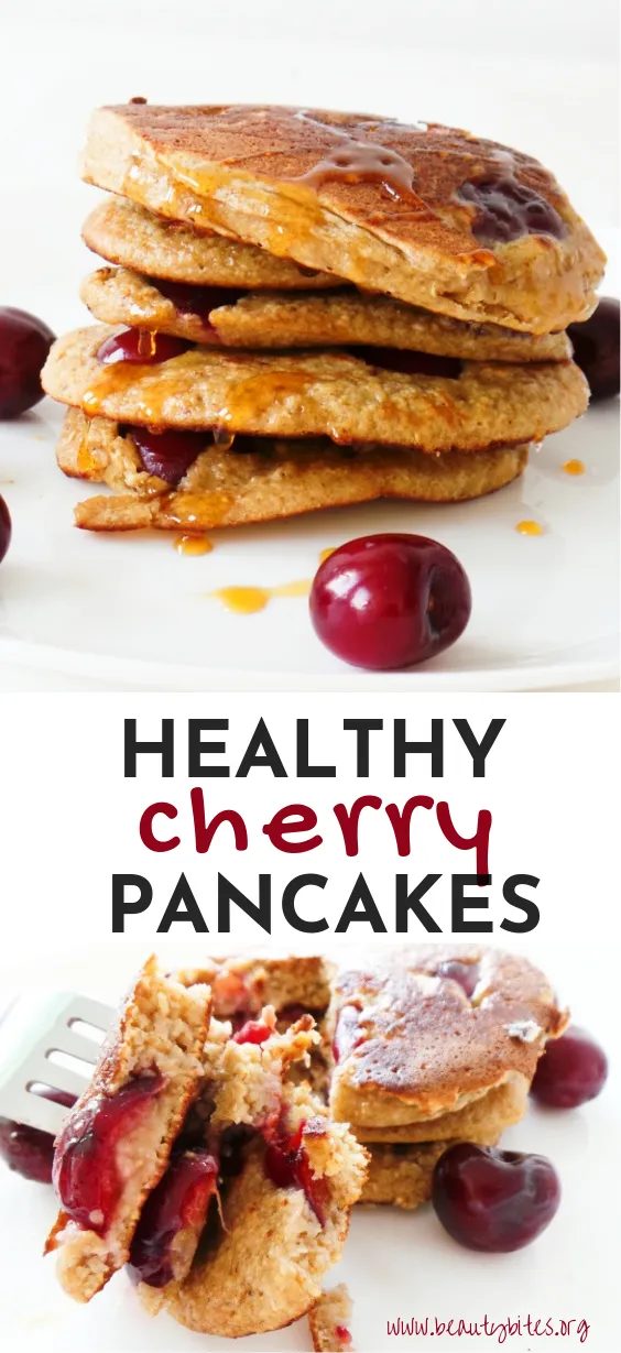 Cherry pancakes, healthy