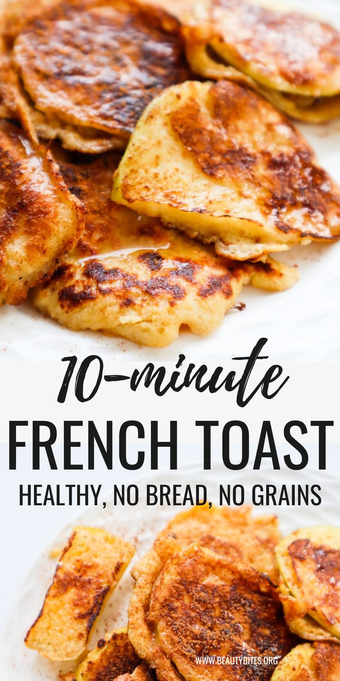 Apple french toast, healthy, breadless recipe