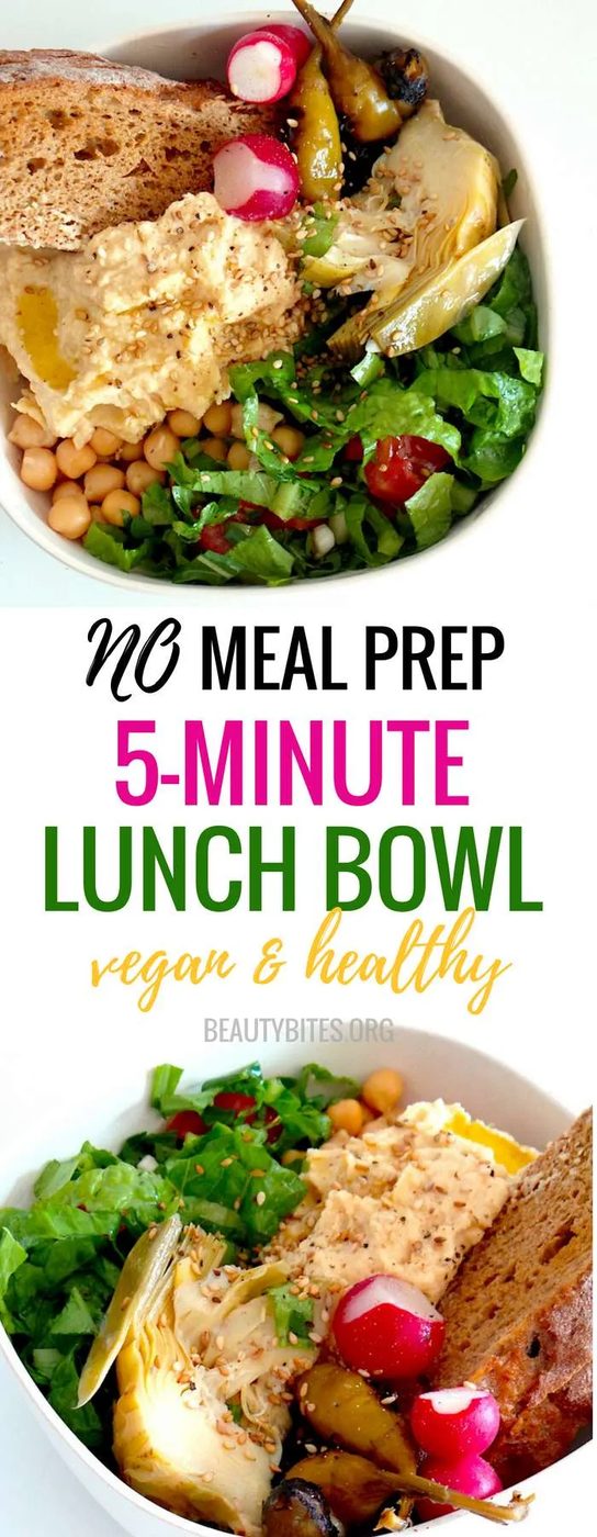Make this vegan lunch bowl in less than 10 minutes! This is an simple healthy lunch recipe to help you lose weight, and stay on track with…