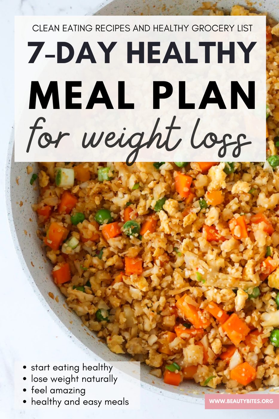 Meal plan for weight loss, healthy
