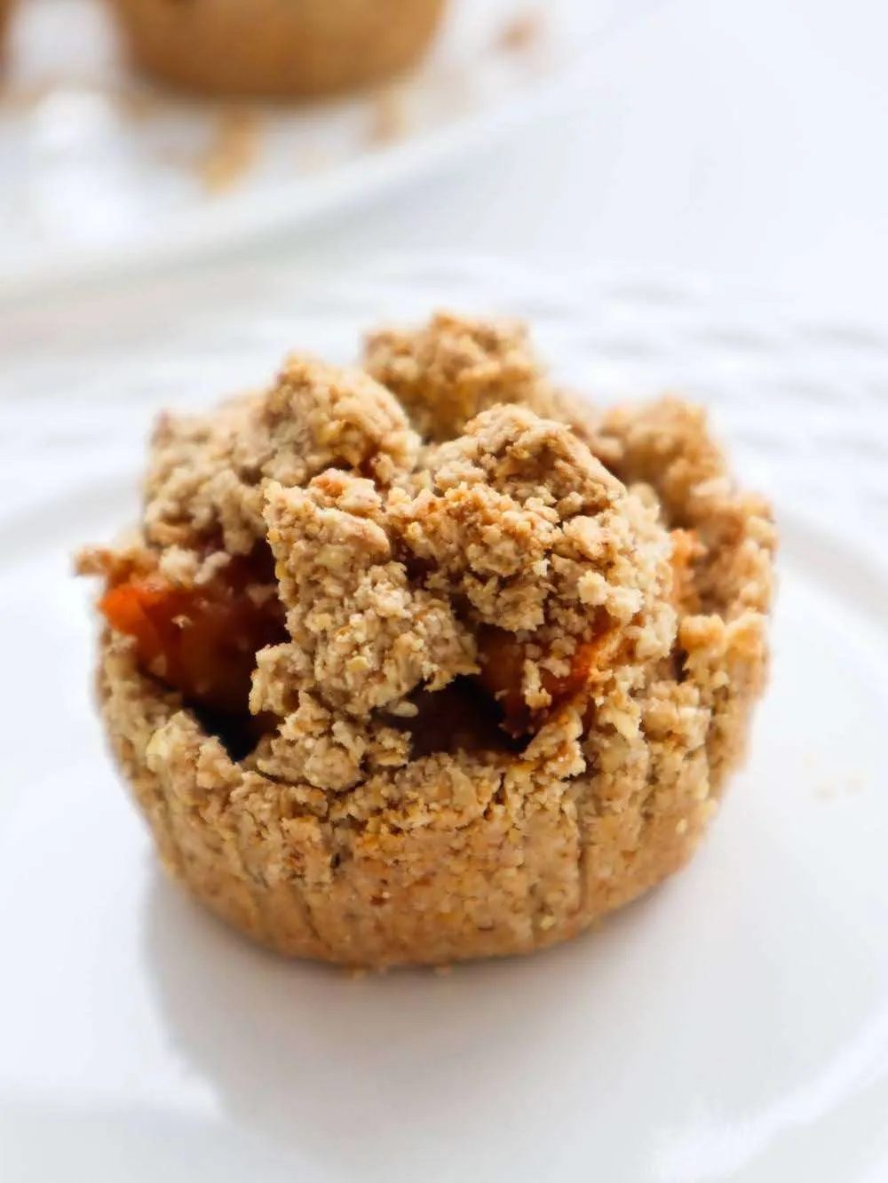 Apple crumble mini pies, healthy