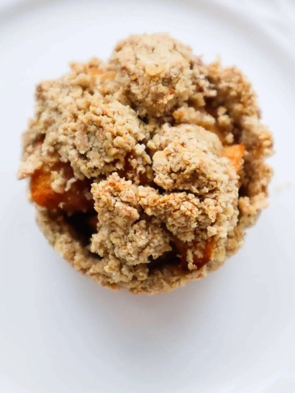 Apple crumble mini pies, healthy