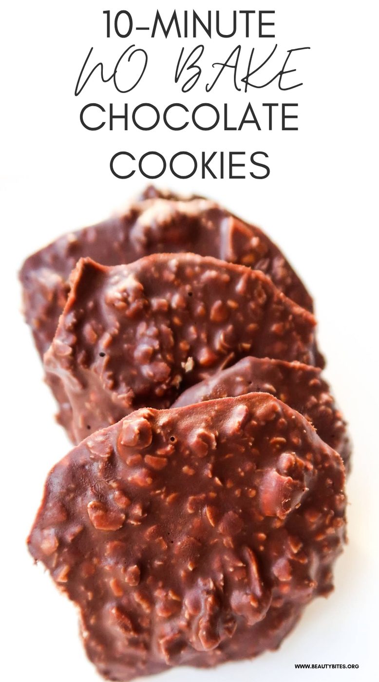 No-bake chocolate cookies, healthy, 10 minutes