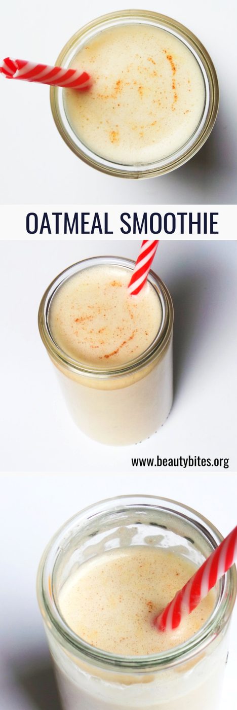 Oatmeal smoothie recipe | healthy breakfast idea