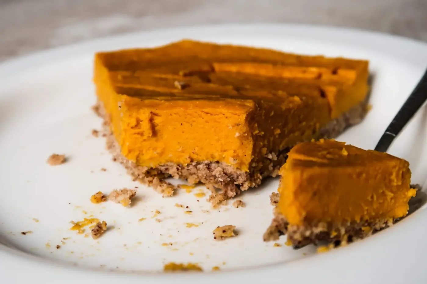 Paleo vegan butternut squash pie, healthy