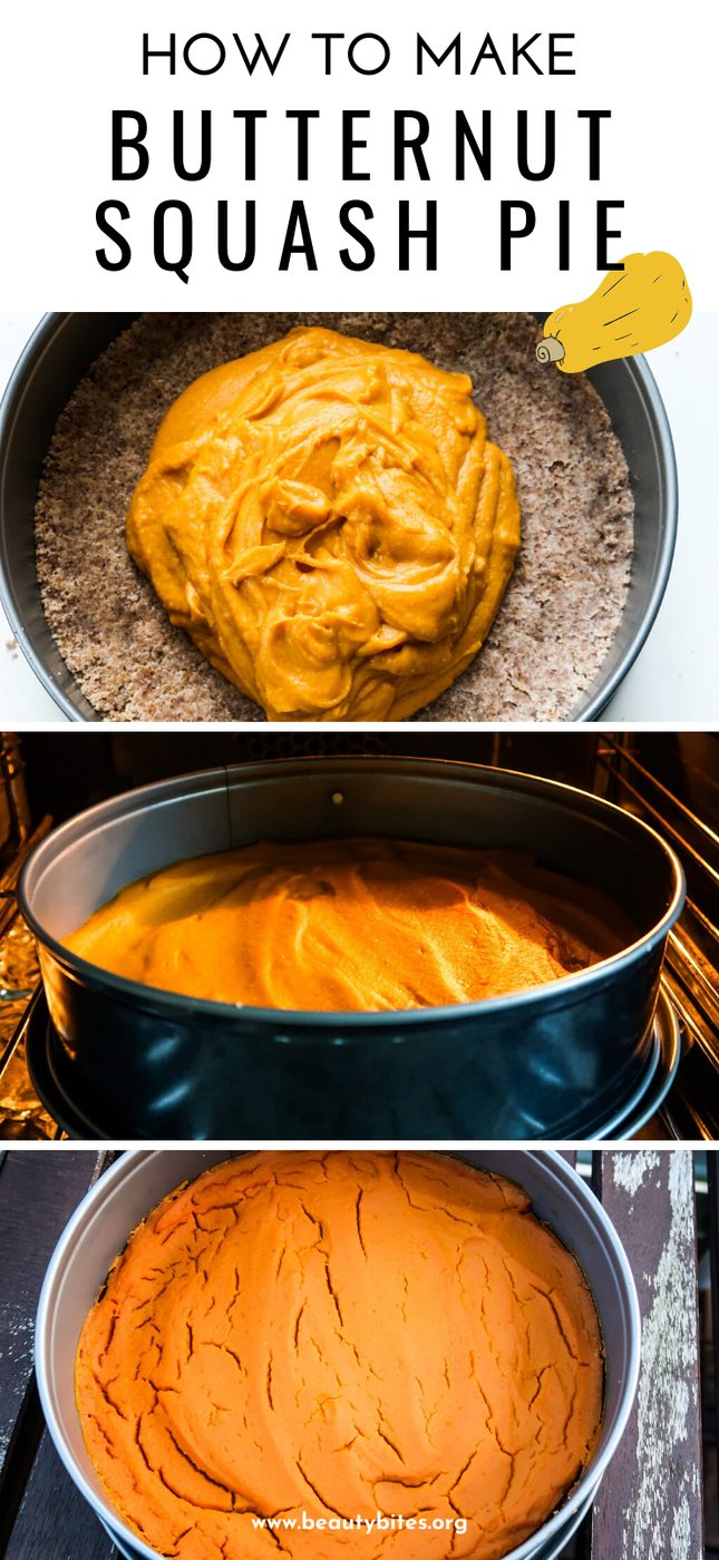 Paleo vegan butternut squash pie, healthy
